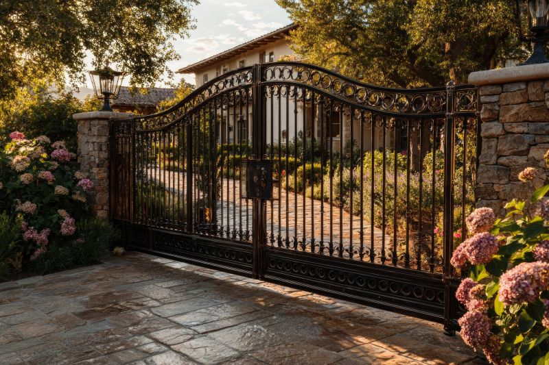 Wrought Iron Gate Installation detail